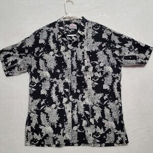 Lims Men's Shirt Size XL Black Gray Short Sleeve Casual custom